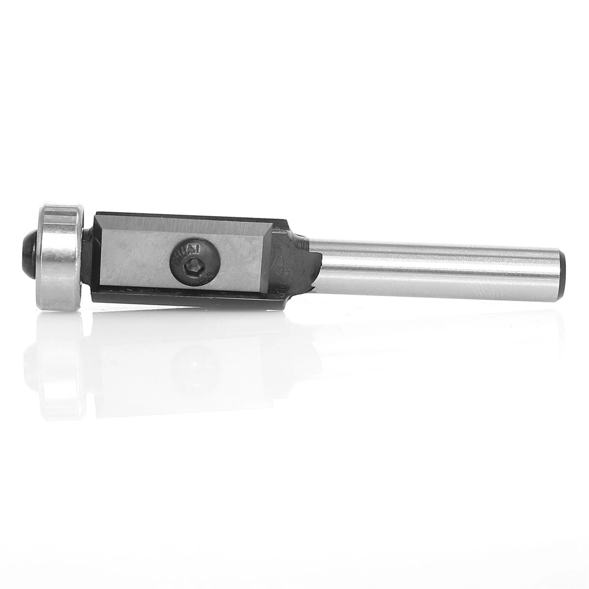 Carbide Insert Flush Trim Router Bit - 6mm 1/4 Inch Shank 2 Flutes Top Bearing - Image 2
