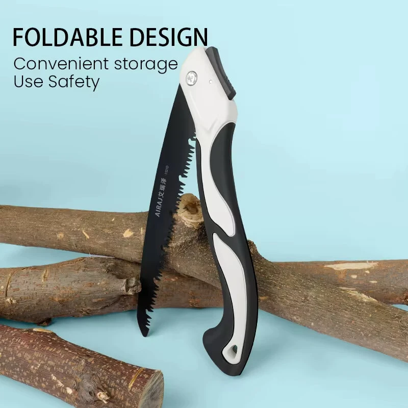 SK5 Steel Folding Pruning Saw - 250mm Rugged Blade for Camping & Gardening - Image 2