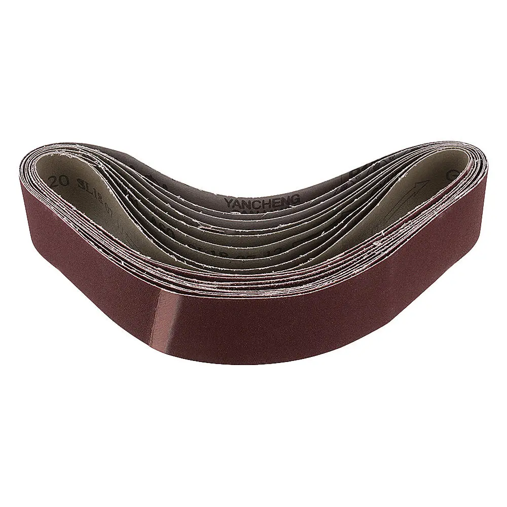 Drillpro 40mm x 680mm Sanding Belt 10pcs - 60/120/150/240 Grit for Grinder - Image 2