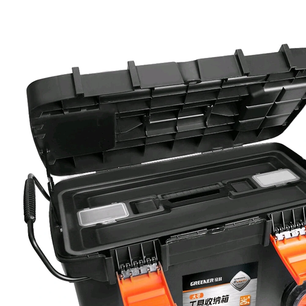 GREENER 27in Large Capacity Tool Trolley Box | Double Storage & Thickening Material - Image 4