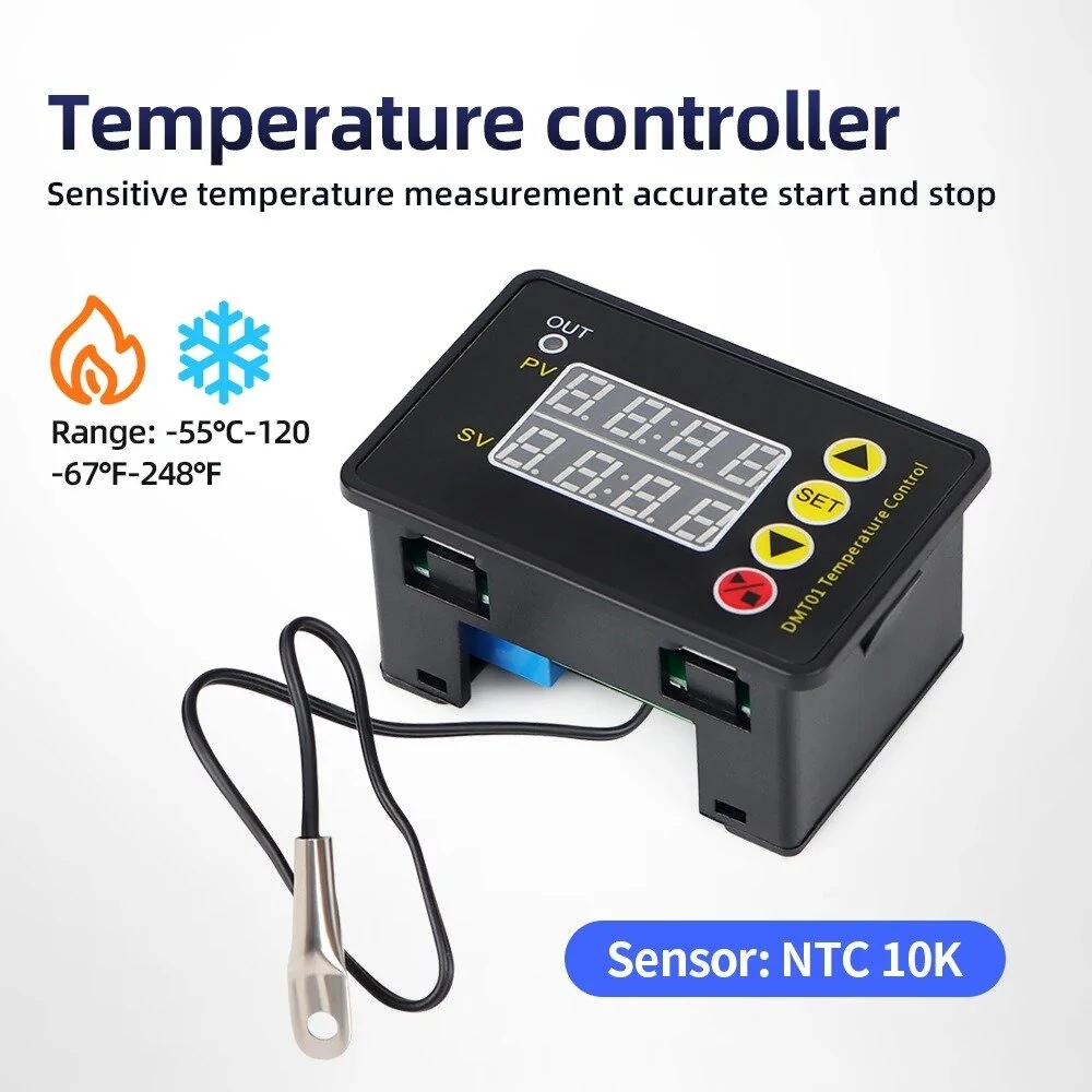 ZFX-G3051 Digital Temperature Controller - Microcomputer Thermostat for Heating Cooling | NTC Sensor AC 110-220V - Image 3
