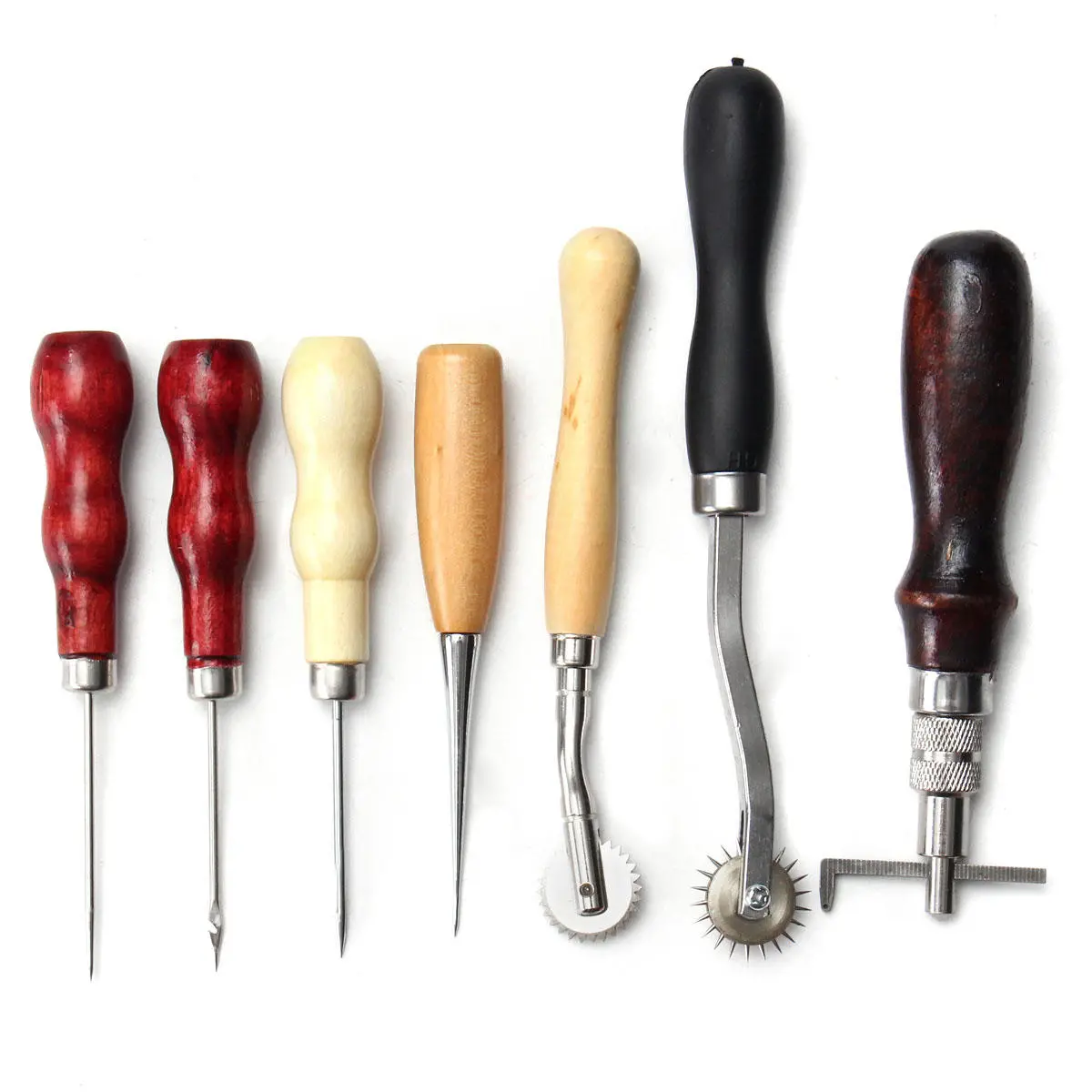 13Pcs Leather Craft Tool Set - Hand Stitching & Stamping Sewing Tools - Image 5