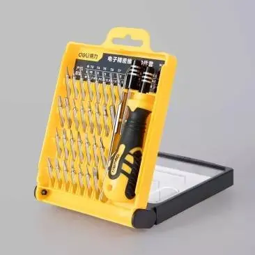 DELI 33-in-1 Precision Screwdriver Kit | Electronics Repair Toolkit for Phone Tablet Laptop - Image 2