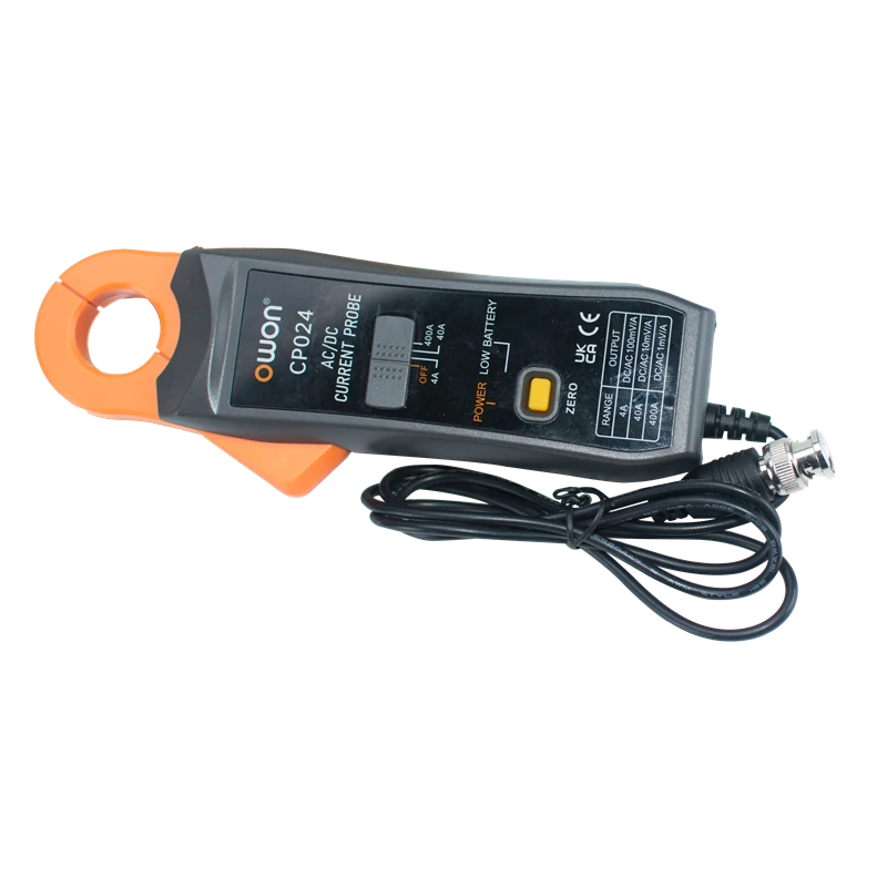 OWON CP024 Current Clamp Probe - 400A 200KHz AC/DC for Oscilloscopes - Image 4