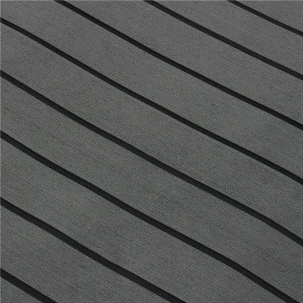 EVA Foam Faux Teak Decking - Dark Grey & Black - 900mm x 2400mm x 5.5mm Sheet - Image 5
