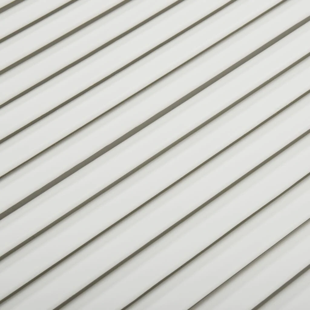 Louver Doors - 4-Piece Set - Solid Pine White - 39.5x59.4 cm - Image 2