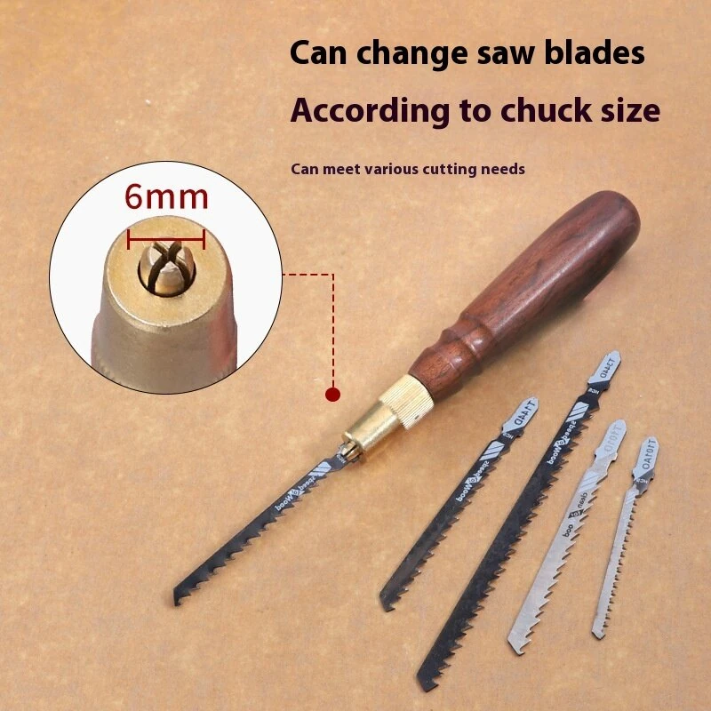 Mini Hand Saw Set - Steel Blades & Wood Handle for Woodworking DIY | Precision Cutting - Image 3