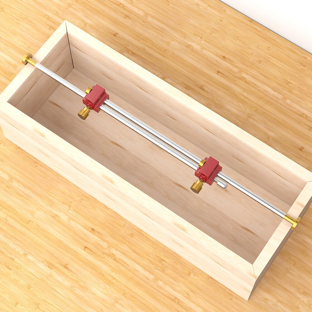 ENJOYWOOD 3-in-1 Modular Bar Gauge Tool | Woodworking Clamping Compass & Scribe Ruler - Image 2