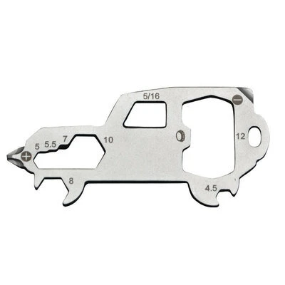 Multifunctional Tool Card | Stainless Steel EDC Gadget with 18 Repair Tools - Image 3