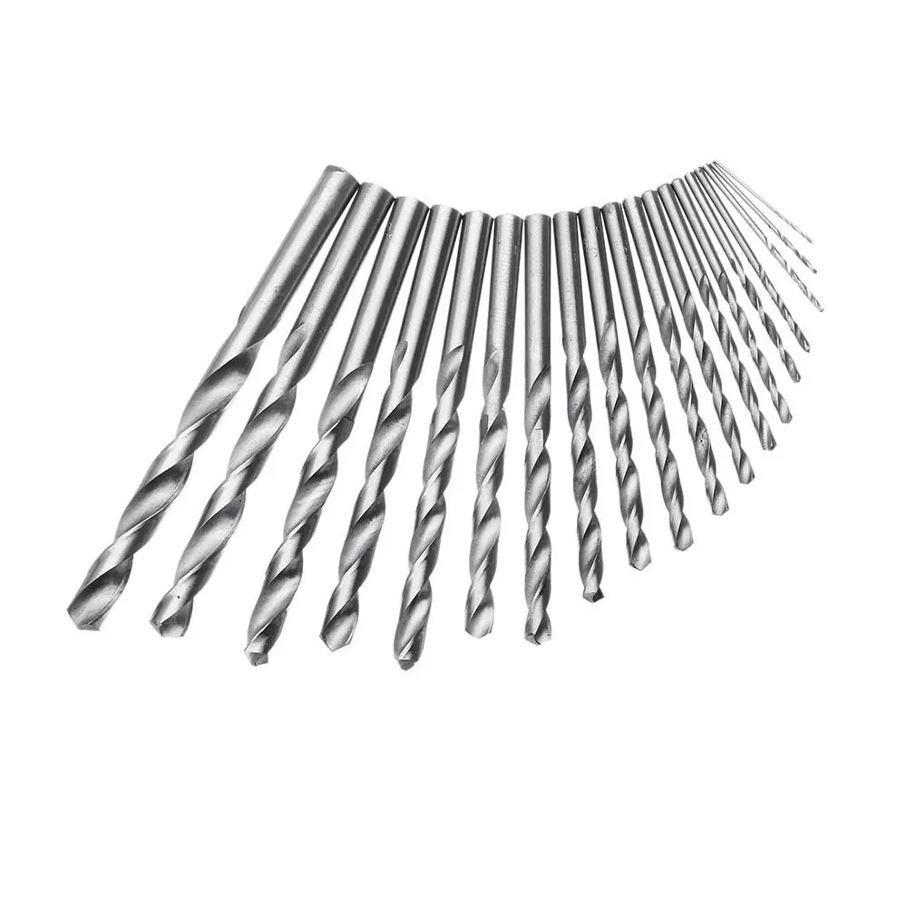 19pcs HSS 1-10mm Twist Drill Bit Set - Straight Shank - High Precision - Image 4