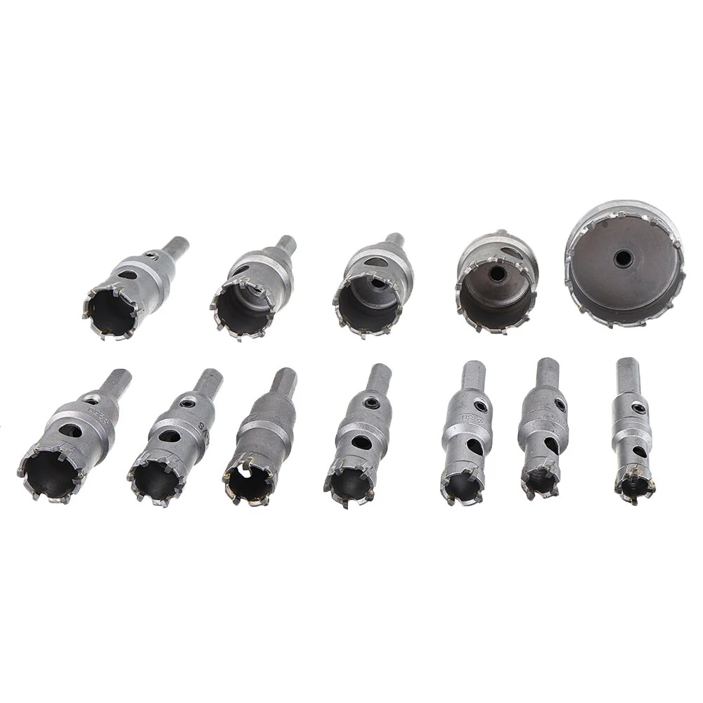 12pcs M35 Titanium Coated Hole Saw Cutter Set | 15mm-50mm | For Stainless Steel & Aluminum - Image 5