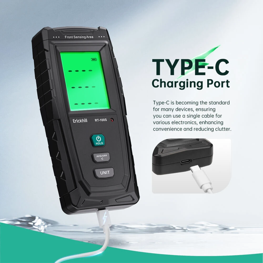 ERICKHILL RT-100S 3-in-1 EMF Meter | RF Magnetic Field Detector | Portable - Image 5