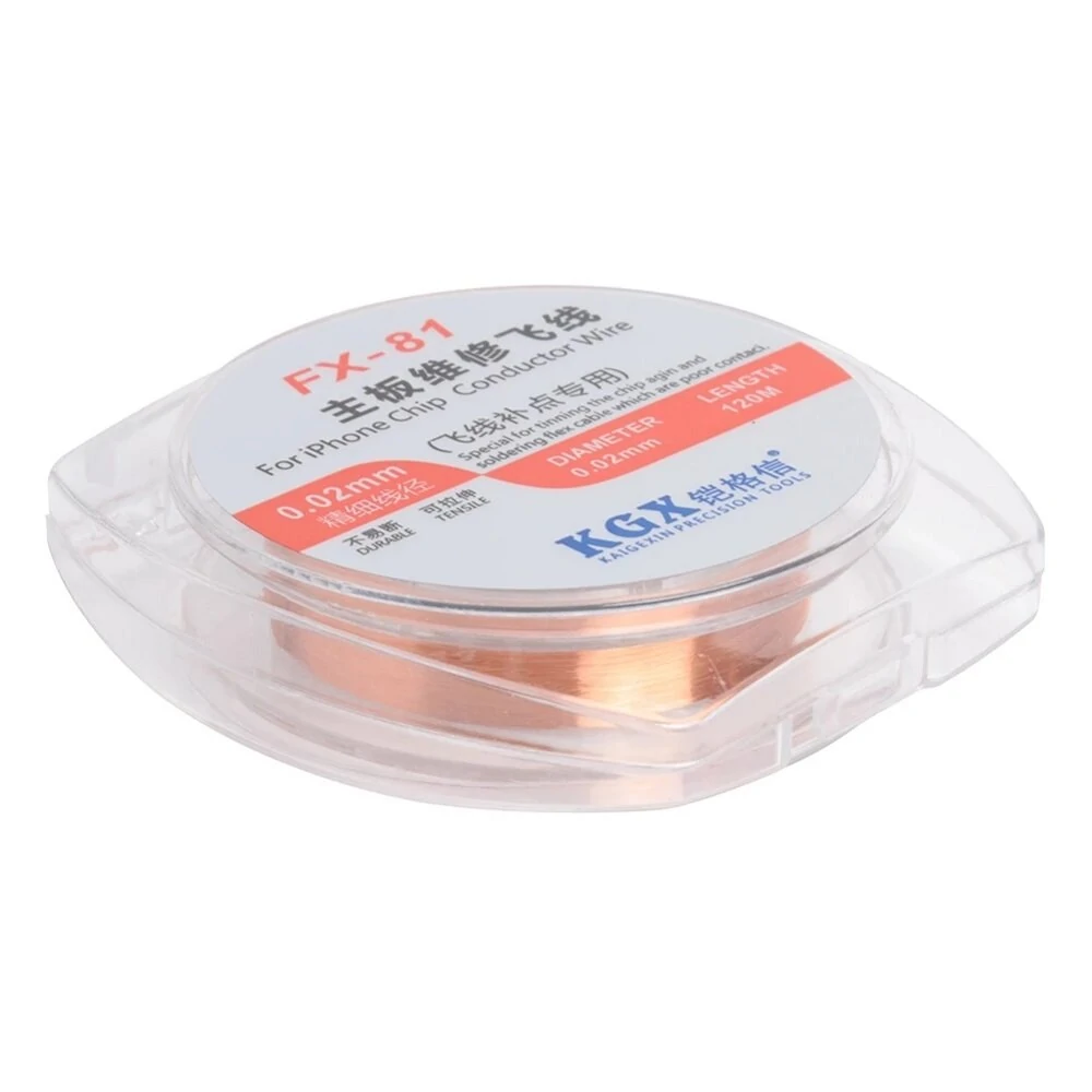 KGX 120m Copper Link Wire Set | 0.01mm/0.02mm for iPhone PCB Repair | Outdoor Mobile Phone Tool - Image 4
