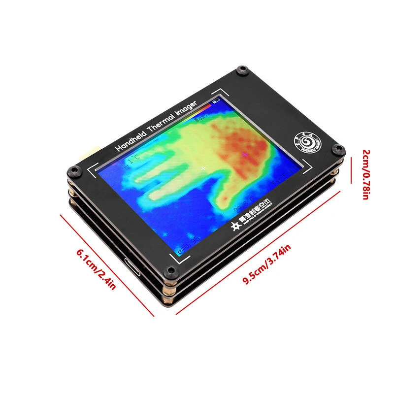 MLX90640 Handheld Thermal Imager - 3.4 Inch LCD Digital Infrared Temperature Sensor - Image 3