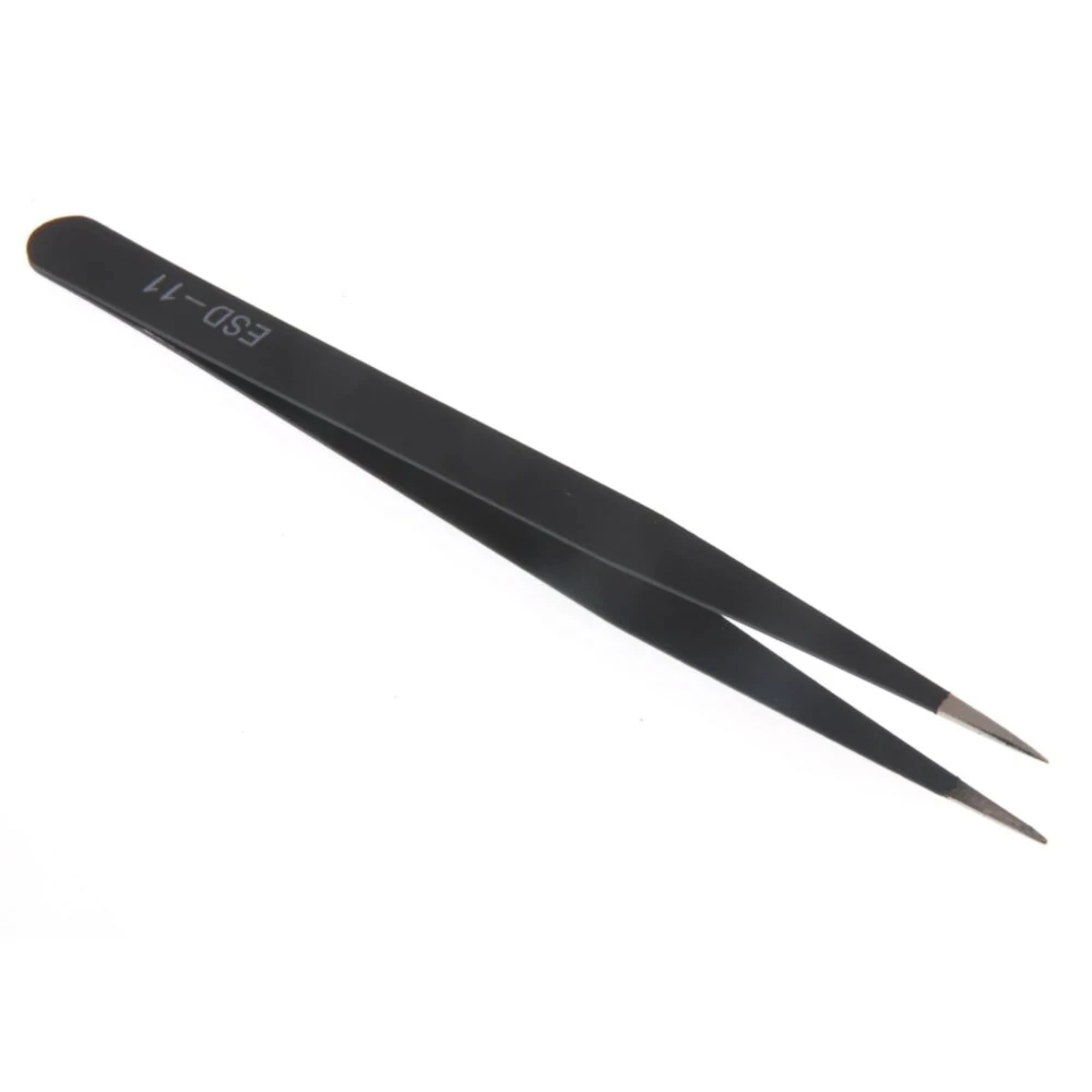 6PCS ESD10-15MM Stainless Steel Tweezers | Curved & Straight Repair Tools - Image 5