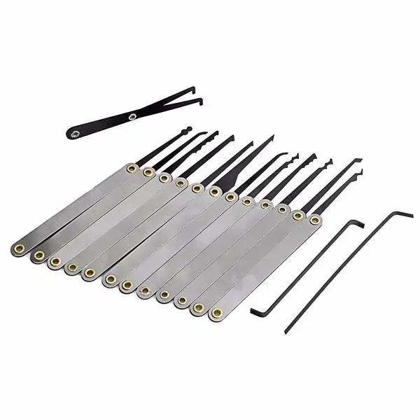 Daniu 12pcs Lock Pick Set + 10 Key Extractors + Transparent Practice Padlock - Image 3