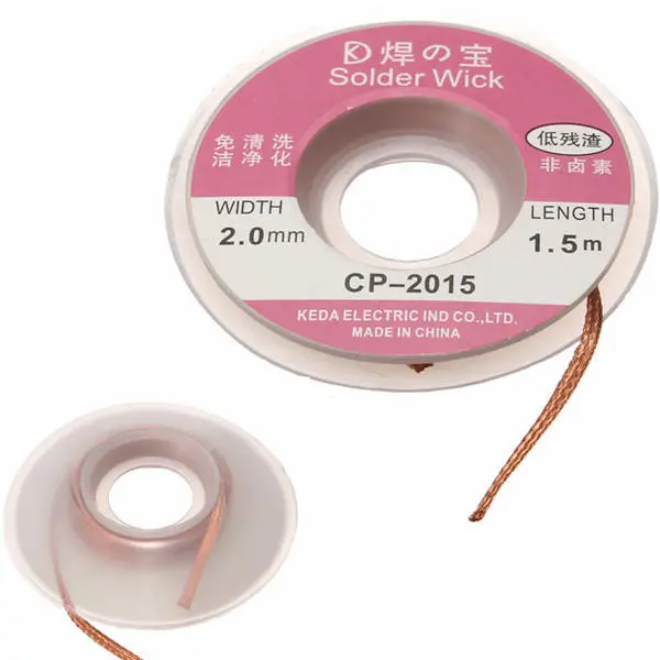 4pcs 1.5m x 2mm Desoldering Braid | Copper Wick Solder Remover Wire Spool - Image 5