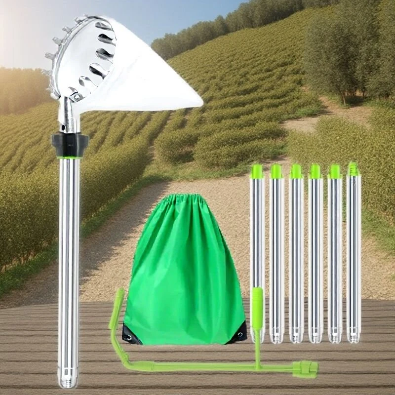 Adjustable Stainless Steel Fruit Picking Pole - 2.4M 3.2M 4M for Tall Trees - Image 2