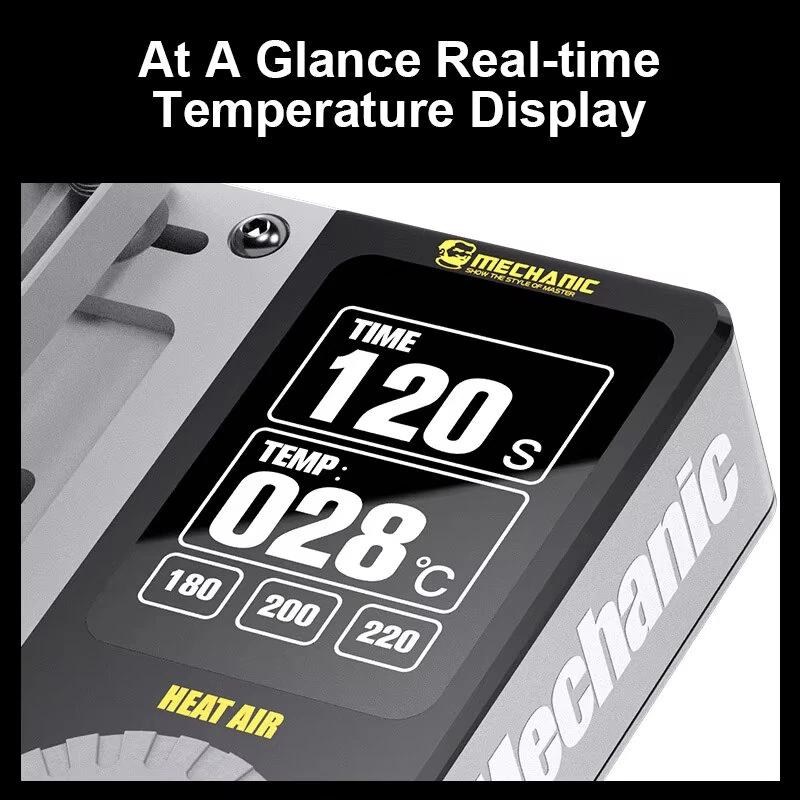 HEAT AIR Preheating Platform 600W | PTC Heating Core | Adjustable Timer & Temp Control | Reflow Station - Image 4