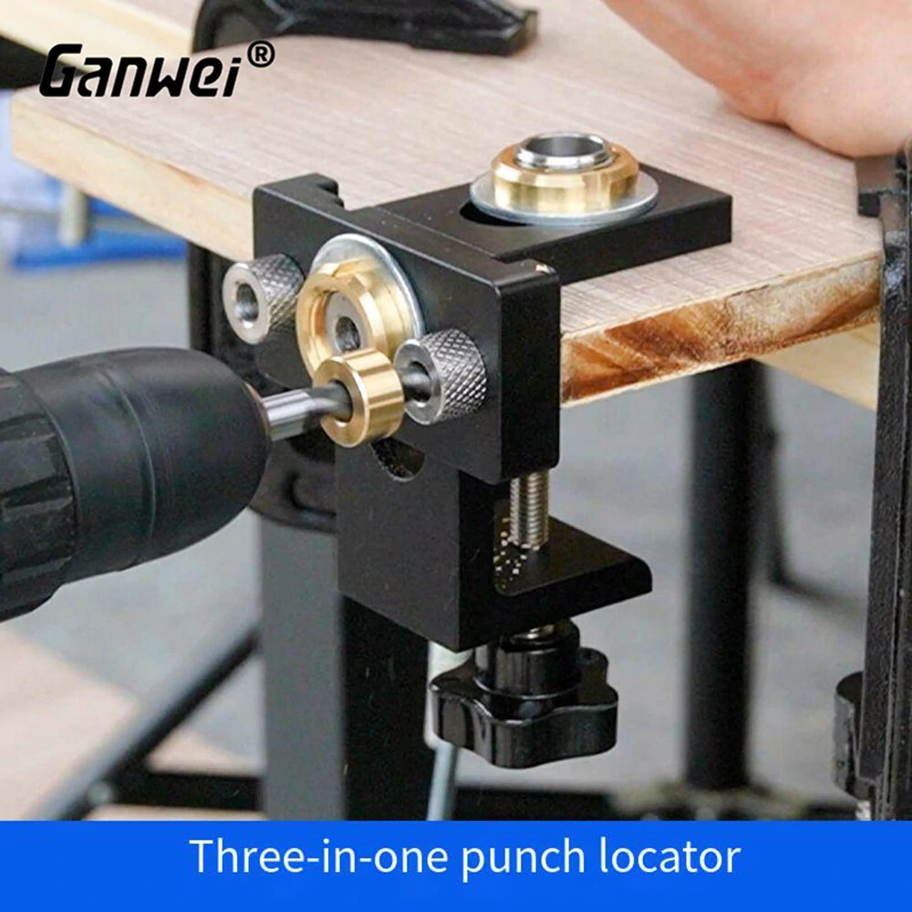 Ganwei 3-in-1 Punch Locator | Aluminum Alloy Woodworking Tool - 0-52mm Range - Image 2