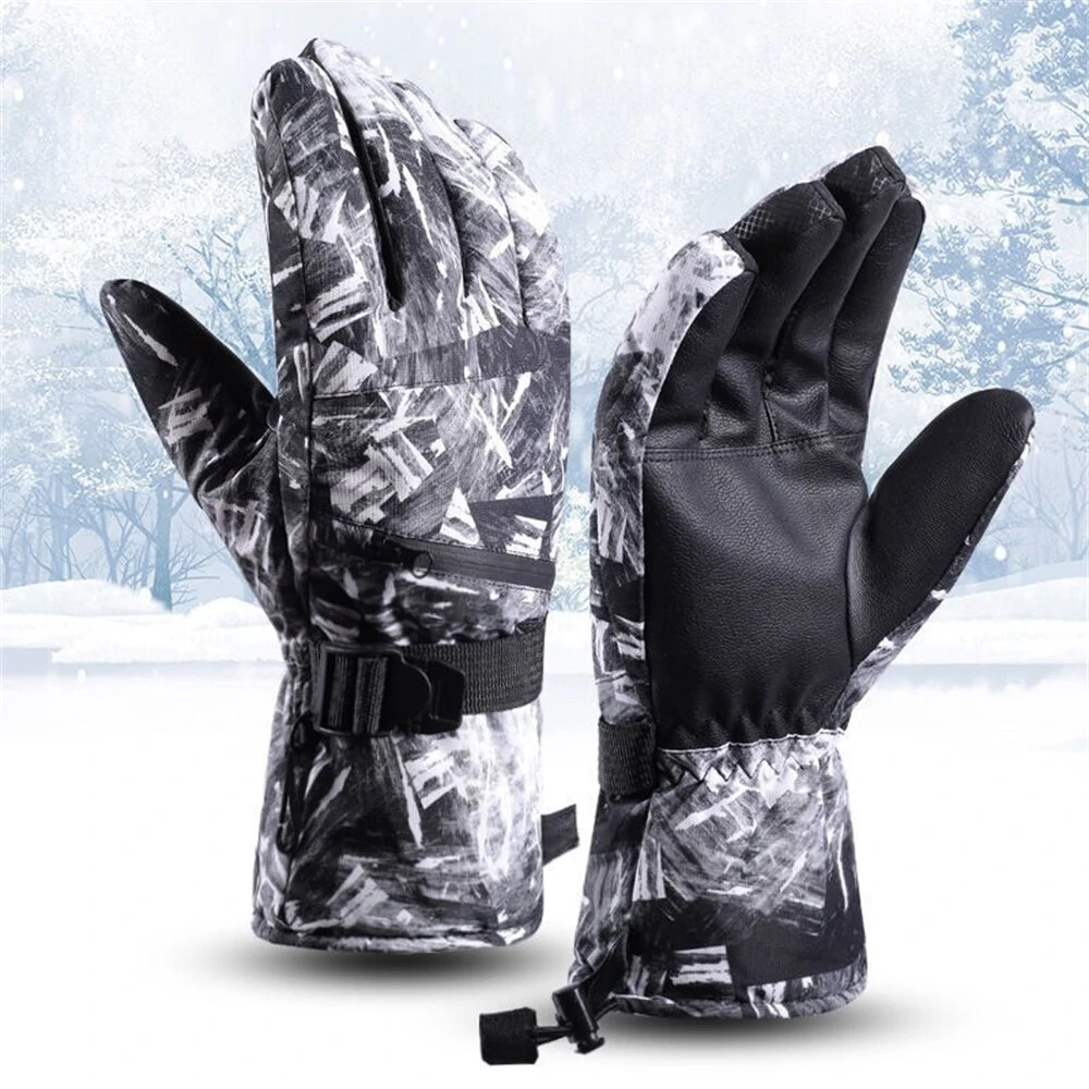 Ski Garden Working Gloves - Waterproof Breathable Faux Leather - Windproof Flexible - Image 5