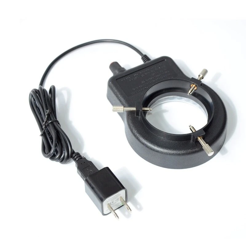 PDOK Adjustable LED Ring Light for Stereo Microscopes | Illuminated Circle Lamp - Image 2