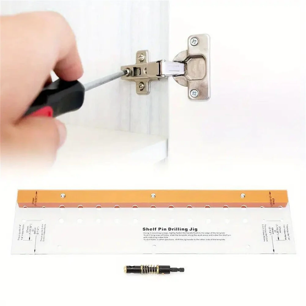 Bakelite Acrylic Door Hinge Drilling Plate | Multifunctional Vertical Hole Positioning Jig - Image 3