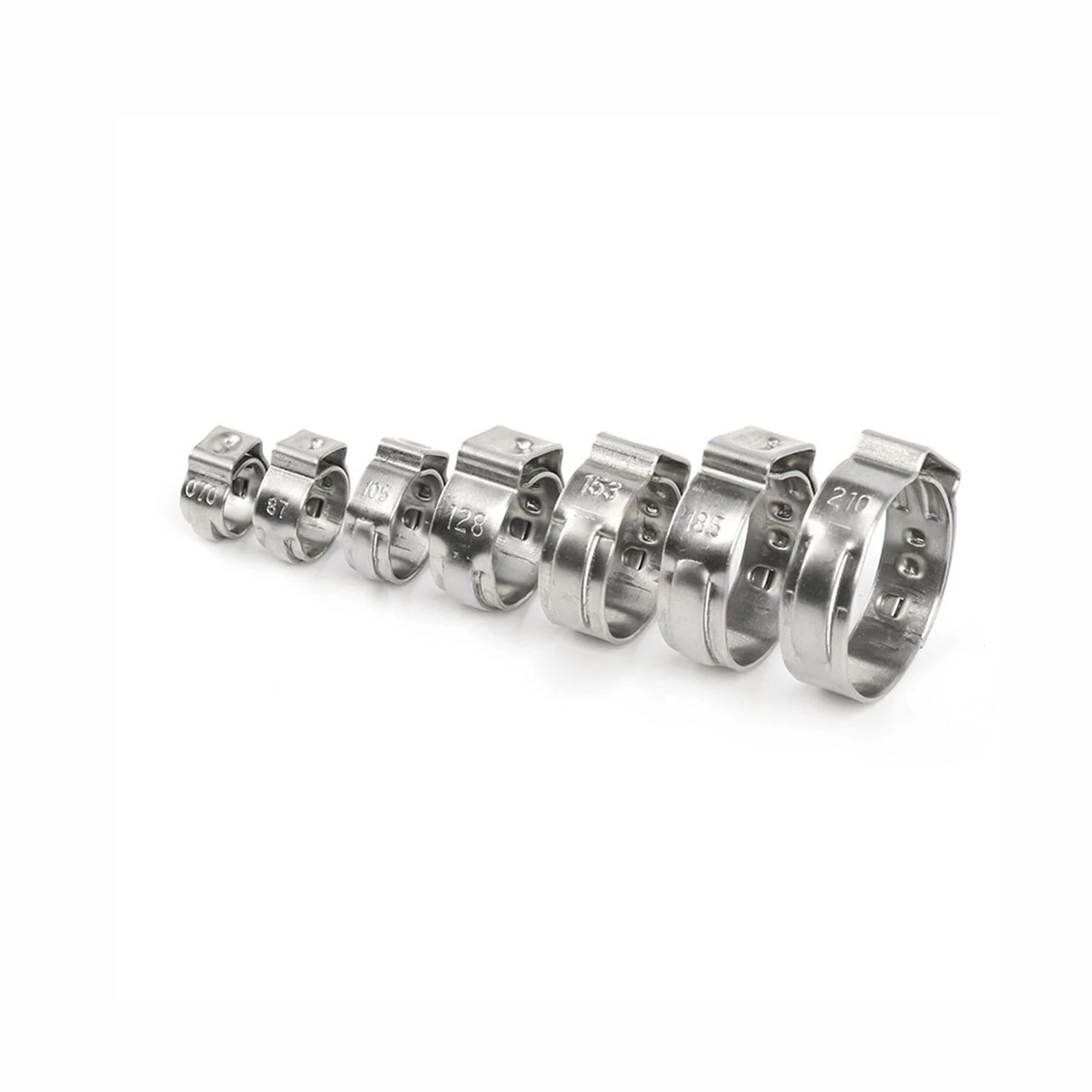 Stainless Steel Hose Clamp Tool Set - 140 Pcs Fuel Pipe Clips for 5.8-21mm - Image 5