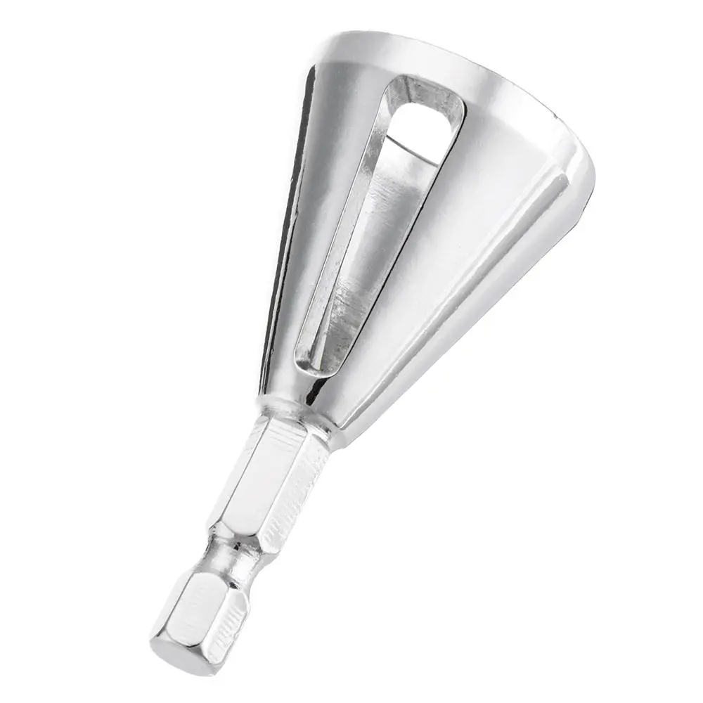 Silver Hard Alloy Deburring Chamfer Tool | Hex Shank Drill Bit for Burr Removal - Image 4