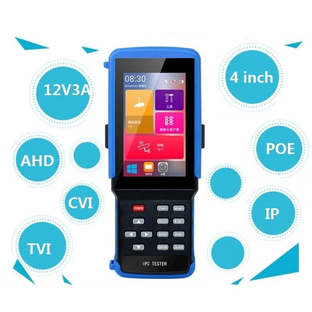 IPC 9310S Wifi Touchscreen Video Surveillance Tester - 5-in-1 CCTV Tester with HDMI Output - Image 3