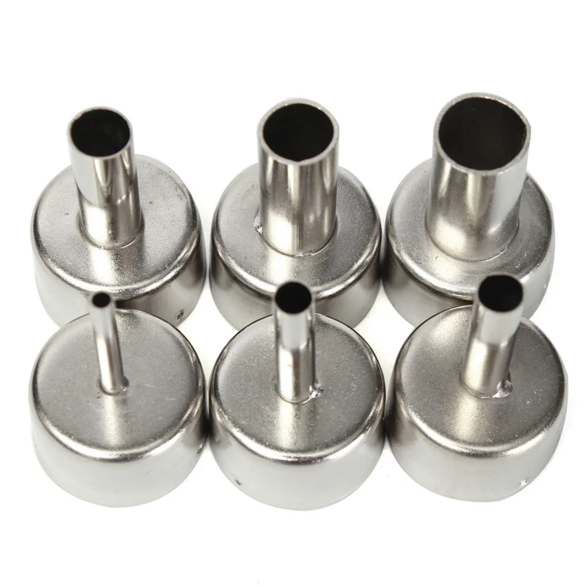 6Pcs 3-12mm Circular Nozzles for 858A 858D Hot Air Soldering Station | 5 Sizes - Image 2