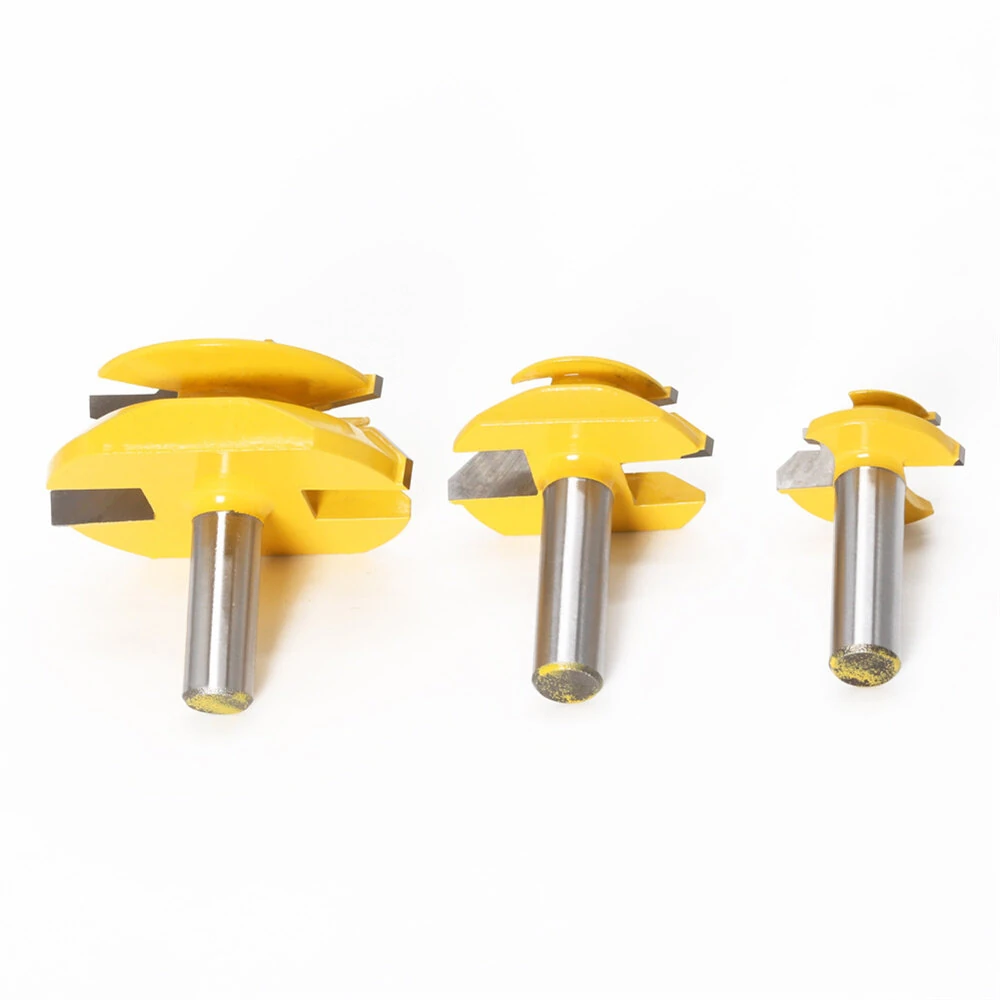 LAVIE 3PCS 45° Lock Miter Router Bit Set | 1/4 & 1/2 Inch Shank | Tungsten Carbide - Image 4