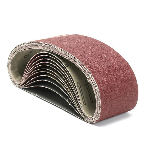 DuraPro 11-Pc 21x3 Sanding Belts Set 80-150 Grit Mixed Alumina Sander Files - Image 2