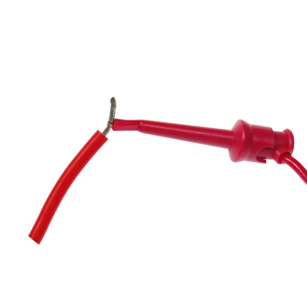 Cleqee P1045 5pcs 1M Test Leads | 4mm Stackable Banana Plug to Test Clip | Durable Multimeter Cables - Image 4