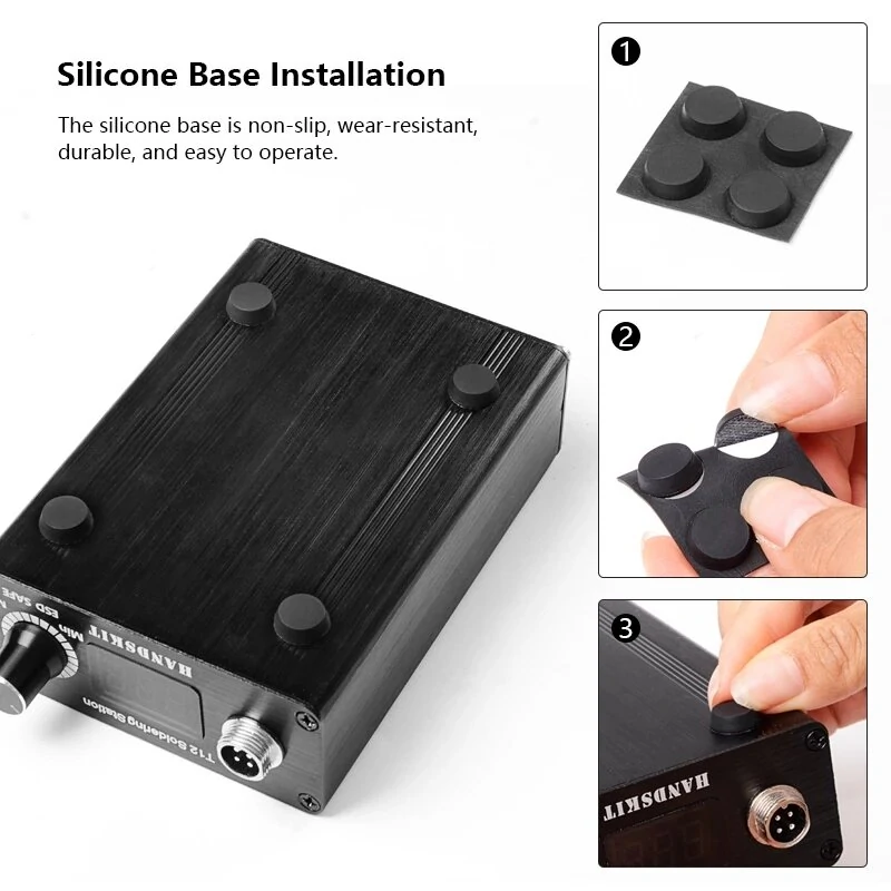 STC Soldering Station - 100-500°C OLED Display | Temperature Control with Iron & Tips - Image 4