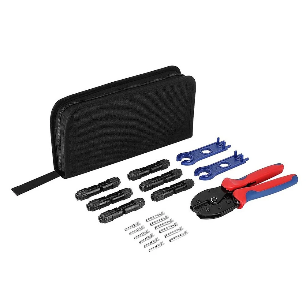 Solar Crimper Tool Kit - 12Pcs with 6 Connectors & Spanner Wrench for Solar Panel Installation - Image 2