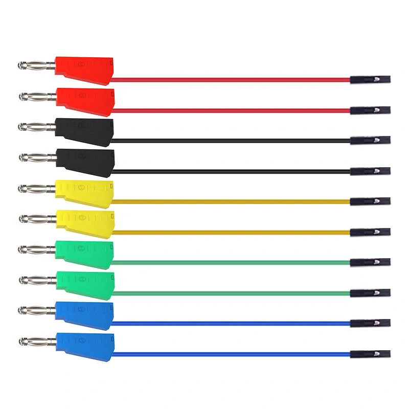 P1530 Dupont Jumper Wire to 4mm Banana Plug Kit - 10PCS Female Head for Breadboard PCB DIY - Image 2