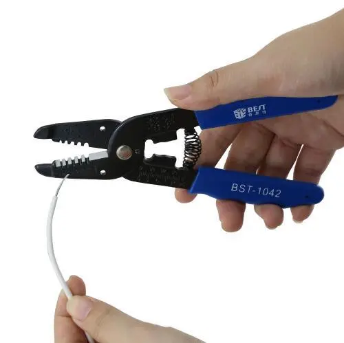 BST-1042 Portable Wire Stripper Plier - Crimper, Cable Stripping & Cutter Hand Tool - Image 4