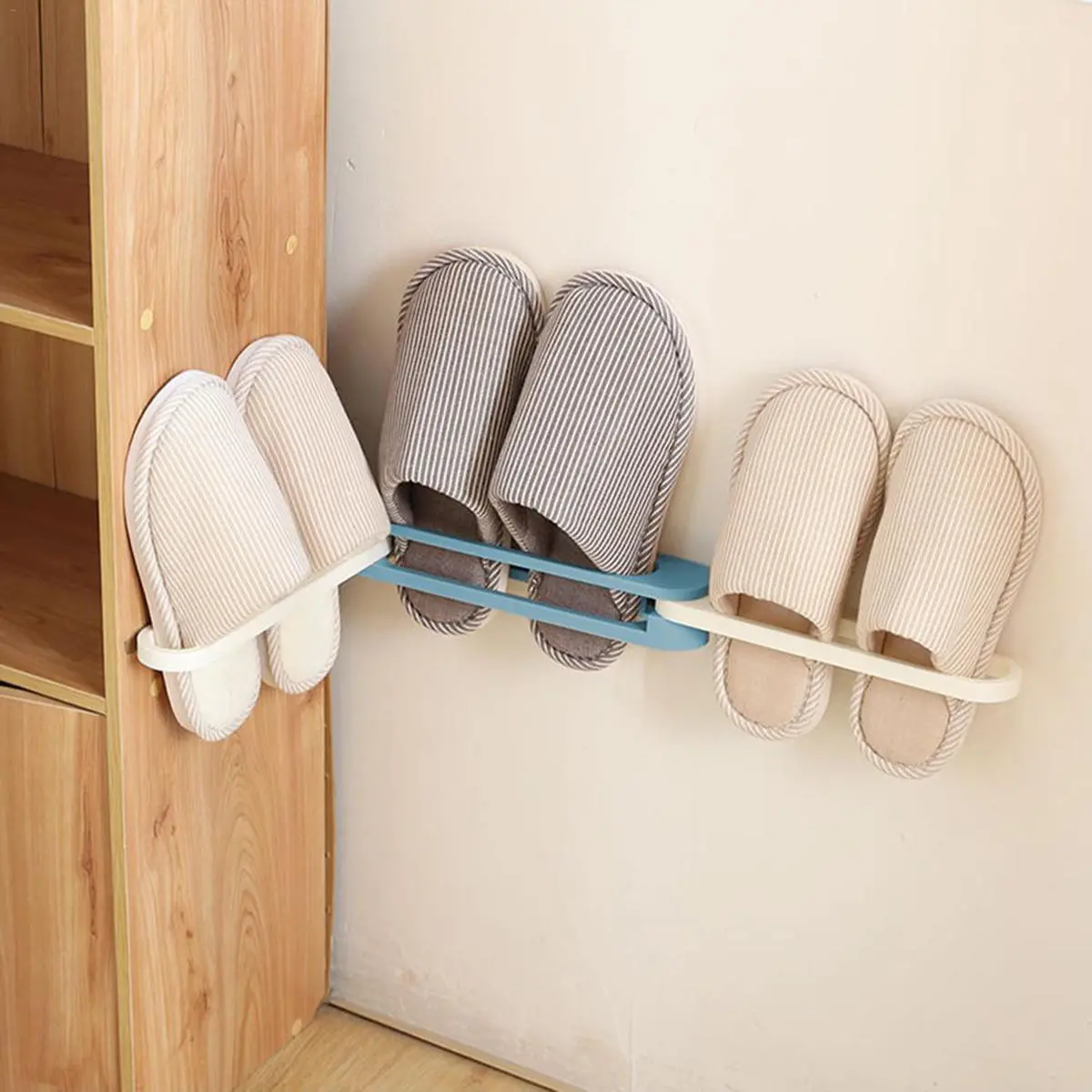 3 in 1 Wall-Mounted Shoe Rack Organizer | Home Shoe Shelf & Slipper Holder - Image 5