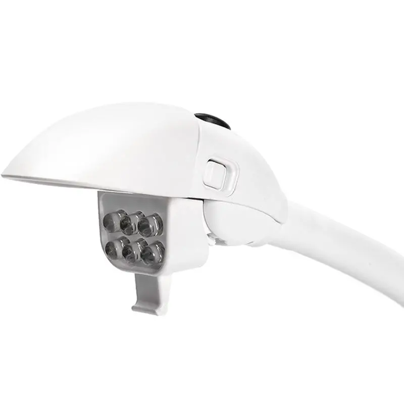 3 Lens LED Magnifier Lamp - 2.5X 5X 16X Desktop Loupe with 6 LED Lights for Soldering & Repair - Image 4