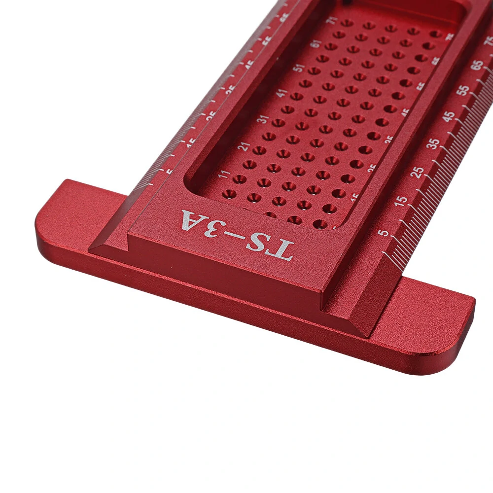 Aluminum Alloy TS-3A Precision Hole Marking Ruler | 75mm Metric Measuring & Scriber Tool - Image 5