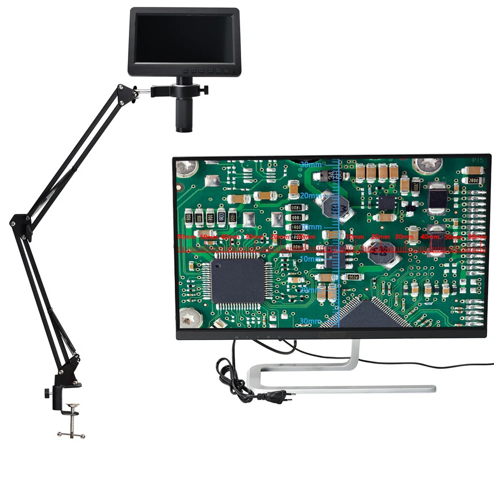 HY-2070 7 Inch LCD Digital Microscope - 150X Zoom | Portable Multi-Angle Camera - Image 2