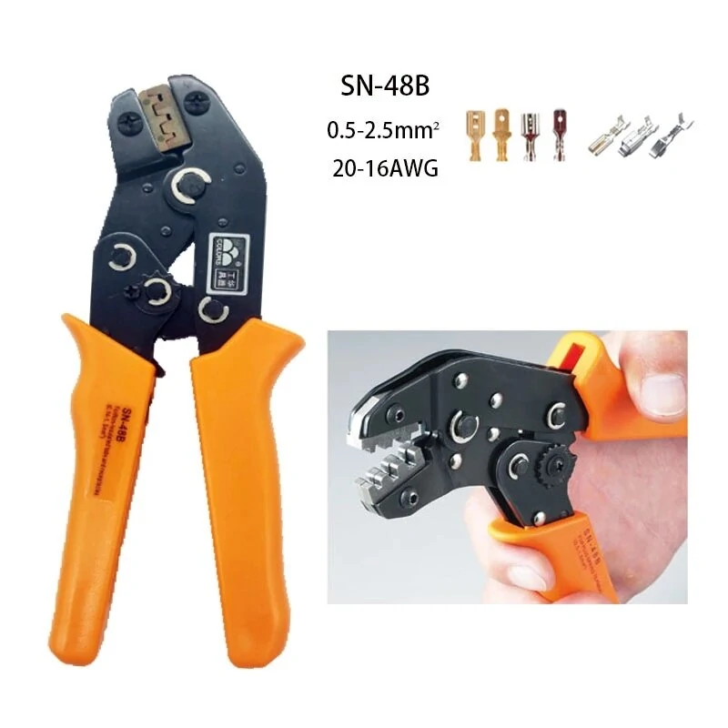 SN-48B Crimper Kit | 0.5-2.5mm² 20-13 AWG Interchangeable Die Tool - Image 3