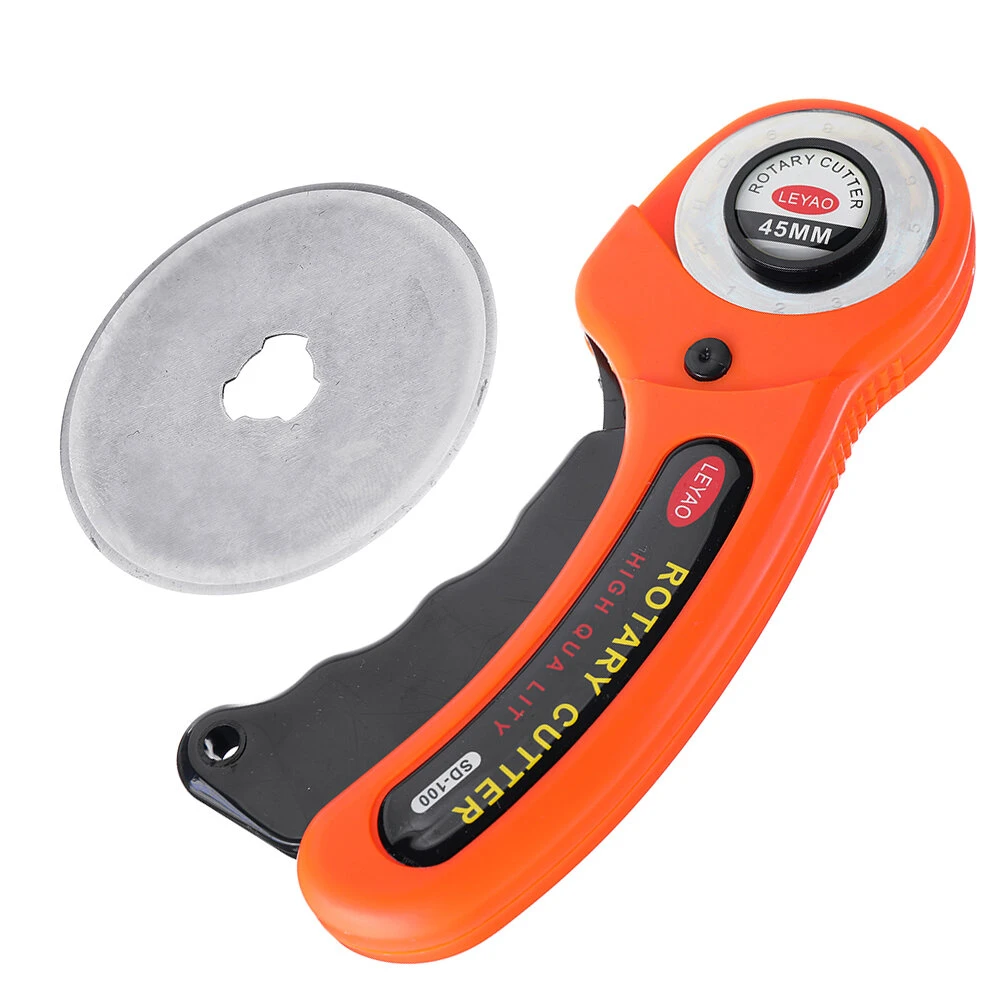 45mm Rotary Cutter - Leather & Fabric Cutting Tool with Circular Blade for DIY Sewing - Image 2