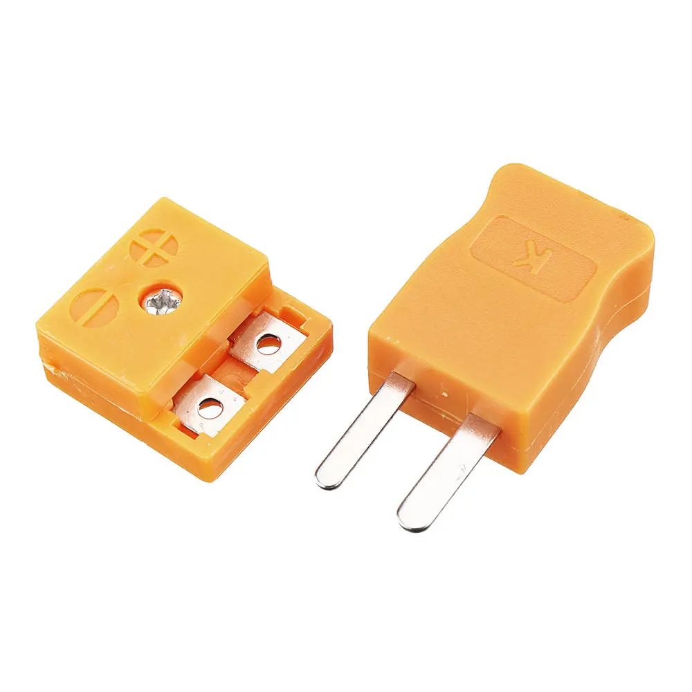 K Type Thermocouple - Mini Yellow Plug & Connector Set | Male & Female - Image 5