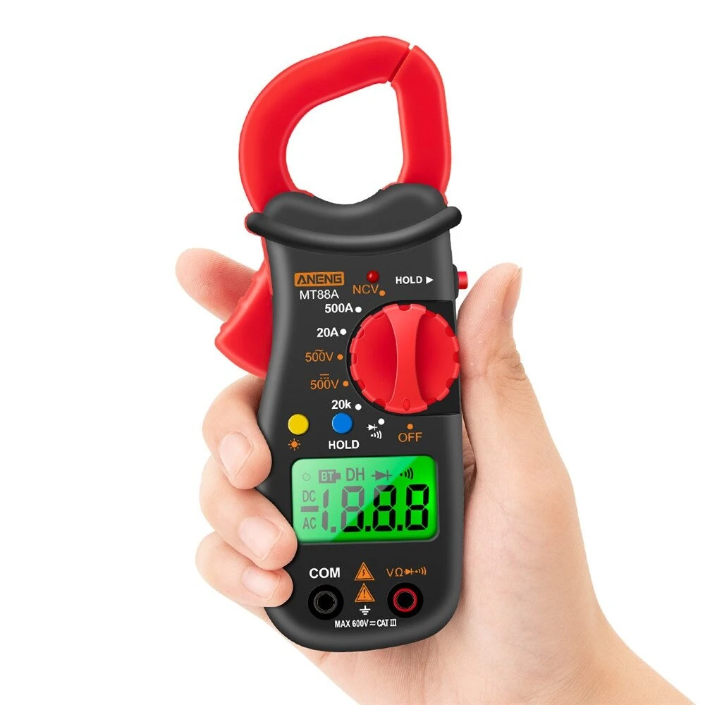 ANENG MT88 Digital Clamp Meter | 1999 Counts | 500A AC DC Voltage NCV - Image 5