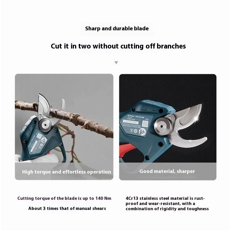 Bosch 12V Cordless Electric Pruner - 25mm Cutting Diameter | Rechargeable Garden Shears - Image 3