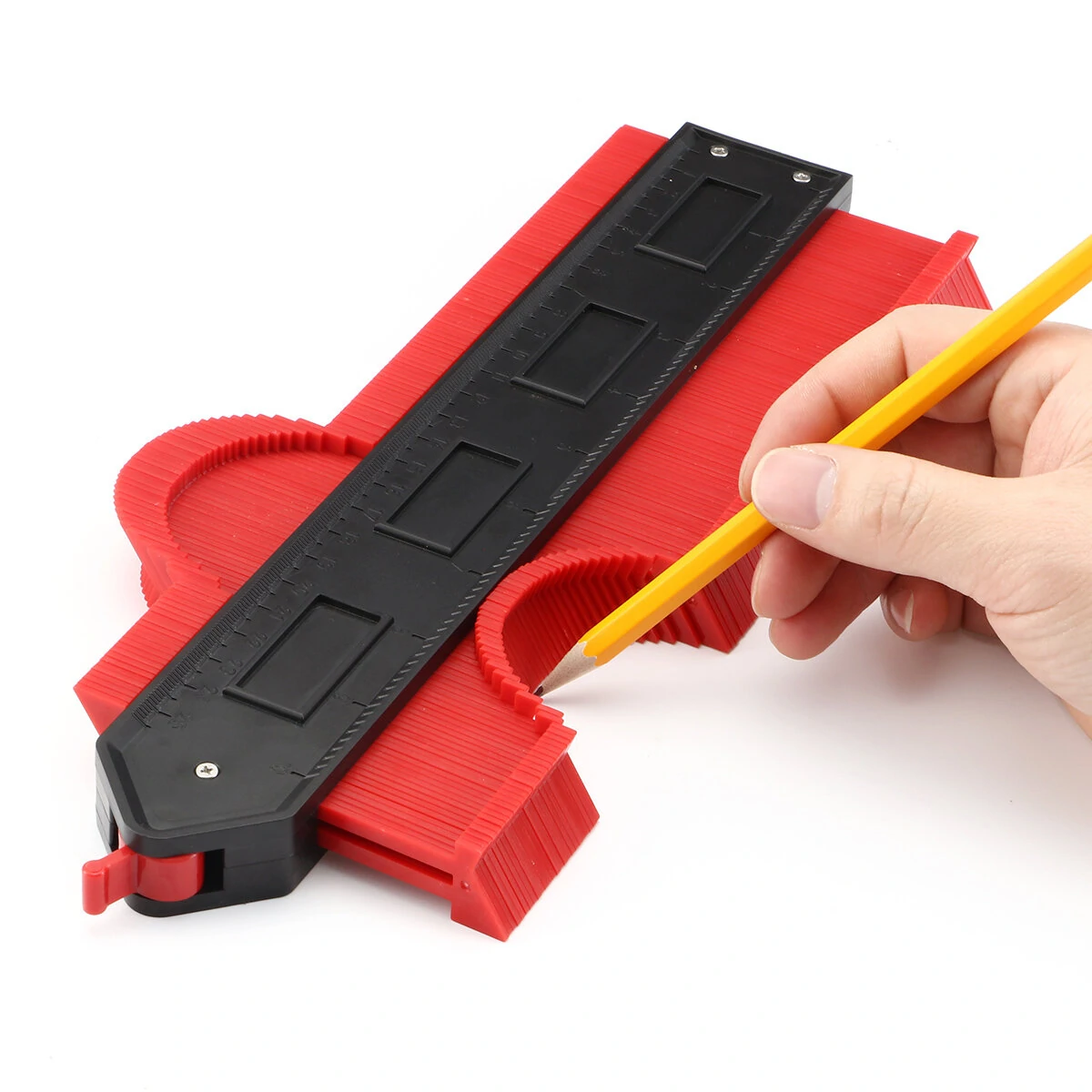 Red Outline Steel Ruler - 12 Inch Metal Measuring Ruler - Image 5