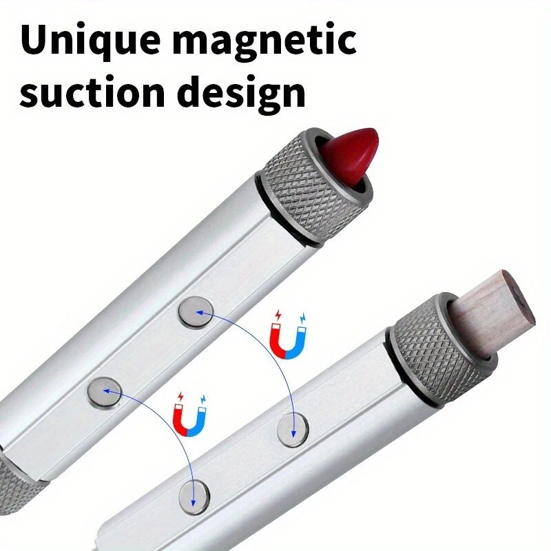 RUITOOL 2-in-1 Dual Marker Holder | Adjustable Heavy Duty Alloy | Magnetic Grip Carpenter Pencil Tool - Image 4