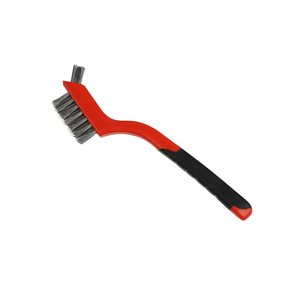 3pcs Wire Brush Set - Stainless Steel & Copper - Curved Handle Grip for Rust Cleaning - Image 5